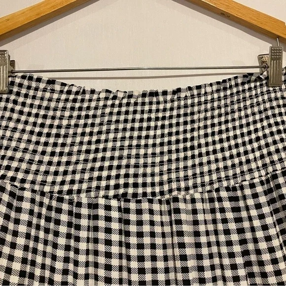 Hippie Rose Skirt Black & White Check XL Elastic waist New no tags - Picture 6 of 14